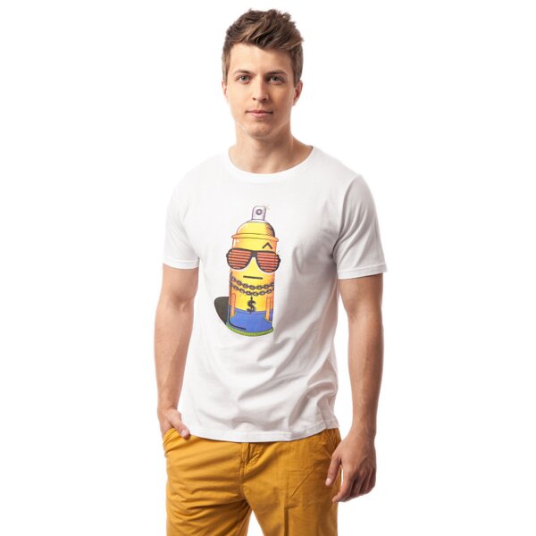 Koszulka męska CONFRONT T-SHIRT SPREE cf15tsmpr010 kolor biały