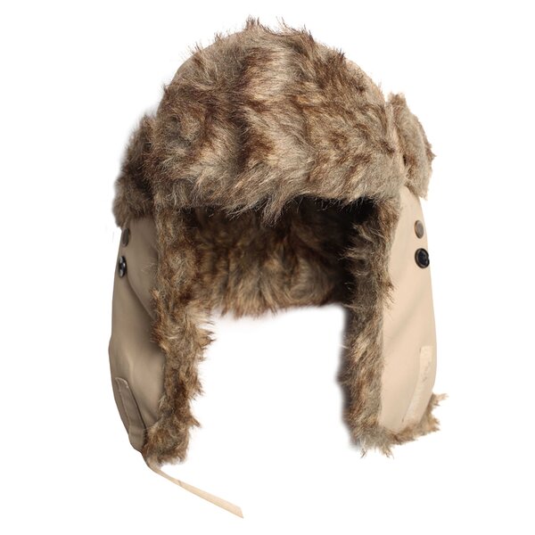 Czapka zimowa damska CONFRONT CZAPKA Z ASKIM BROWN cf31cauz09002 kolor beżowy
