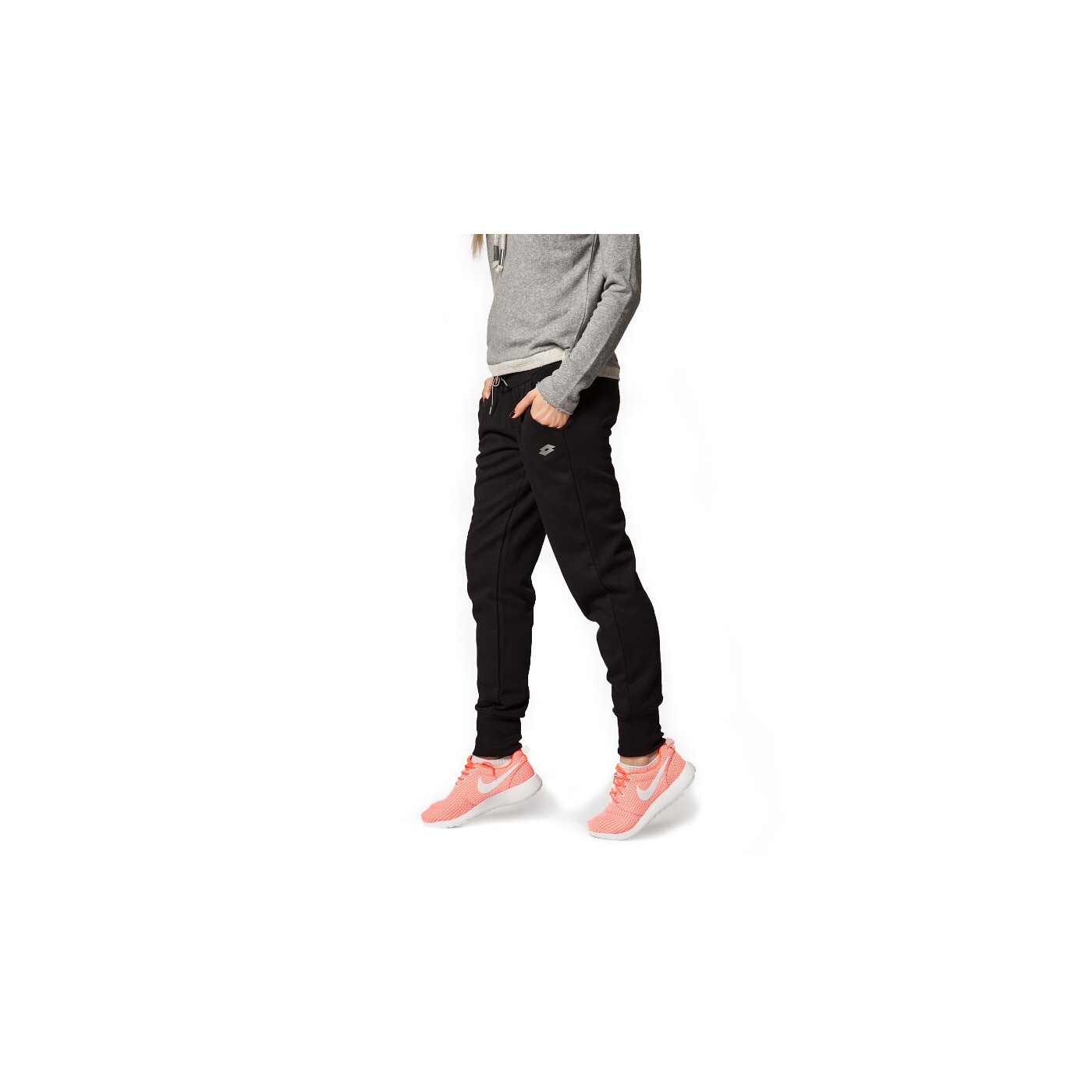 Spodnie dresowe damskie LOTTO SPODNIE PANTS FAITH FL r7203 kolor czarny