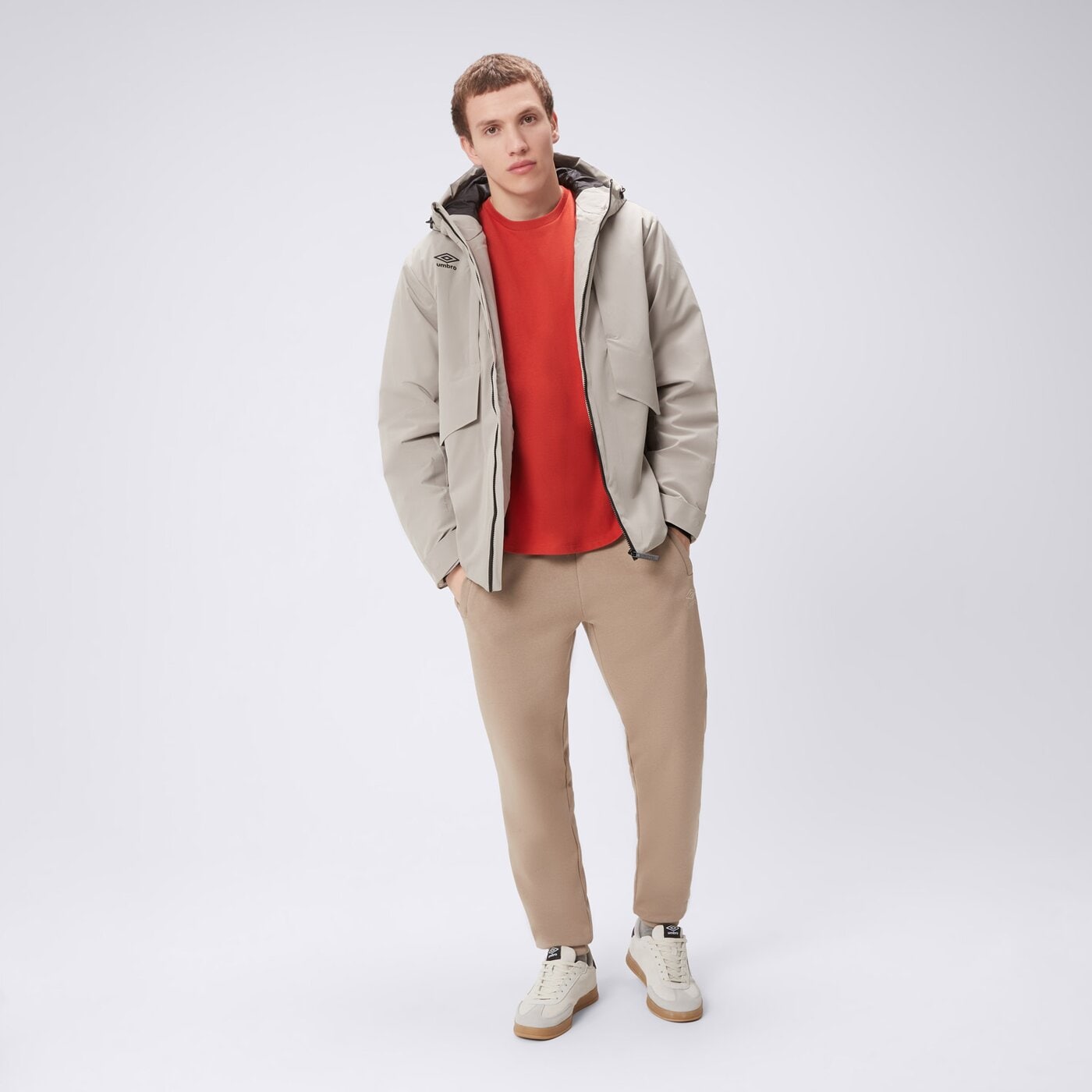 Kurtka zimowa męska UMBRO KURTKA ZIMOWA UMBRO ESS GREEN ul325kum02006 kolor khaki