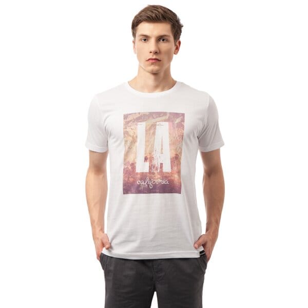 Koszulka męska LOTTO T-SHIRT NOTOS lo15tsm47001 kolor biały