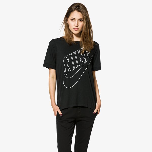 Koszulka damska NIKE T-SHIRT SS W NSW TOP LOGO 872120-010 kolor czarny