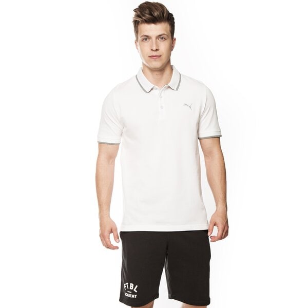 Koszulka polo męska PUMA POLO FUN DRY PIQUE 83651602 kolor biały
