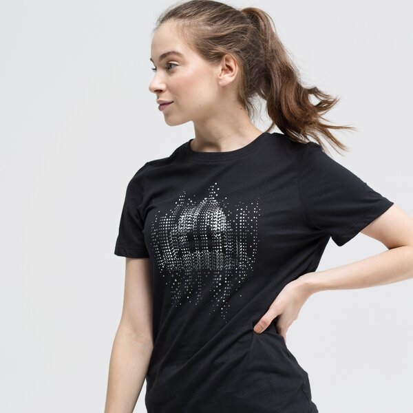 Koszulka damska REEBOK T-SHIRT GS MOTION DOT CREW du4670 kolor czarny
