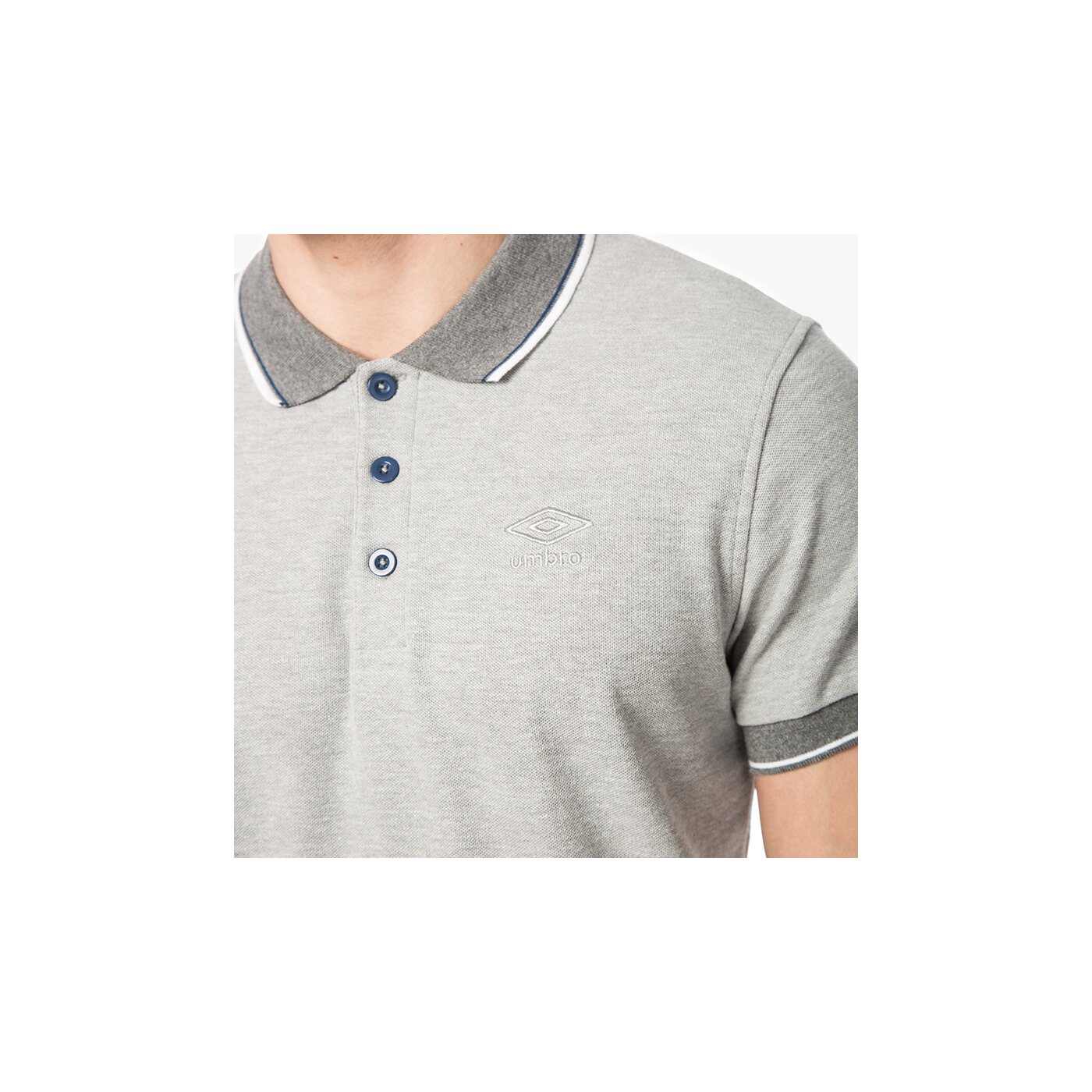 Koszulka polo męska UMBRO POLO DIEGO M ul16pom06001 kolor szary