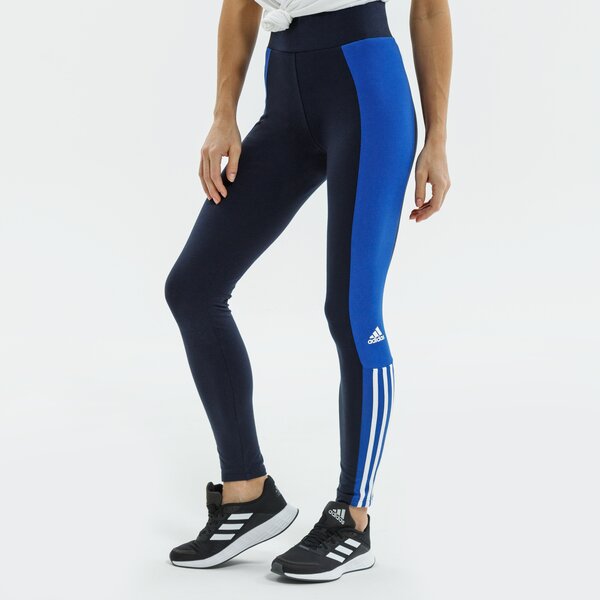 Spodnie dresowe damskie ADIDAS LEGGINGS W CB LEG gs6323 kolor granatowy