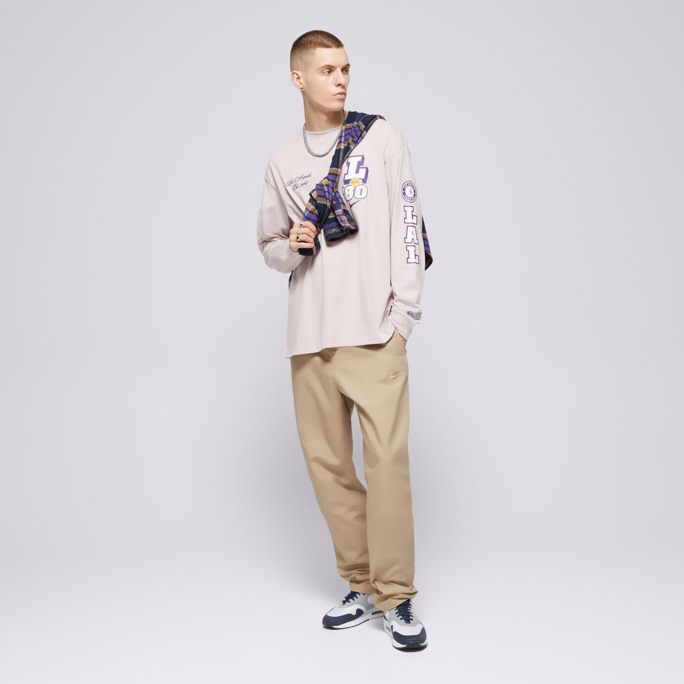 Spodnie dresowe męskie NIKE SPODNIE CLUB fz5770-247 kolor beżowy