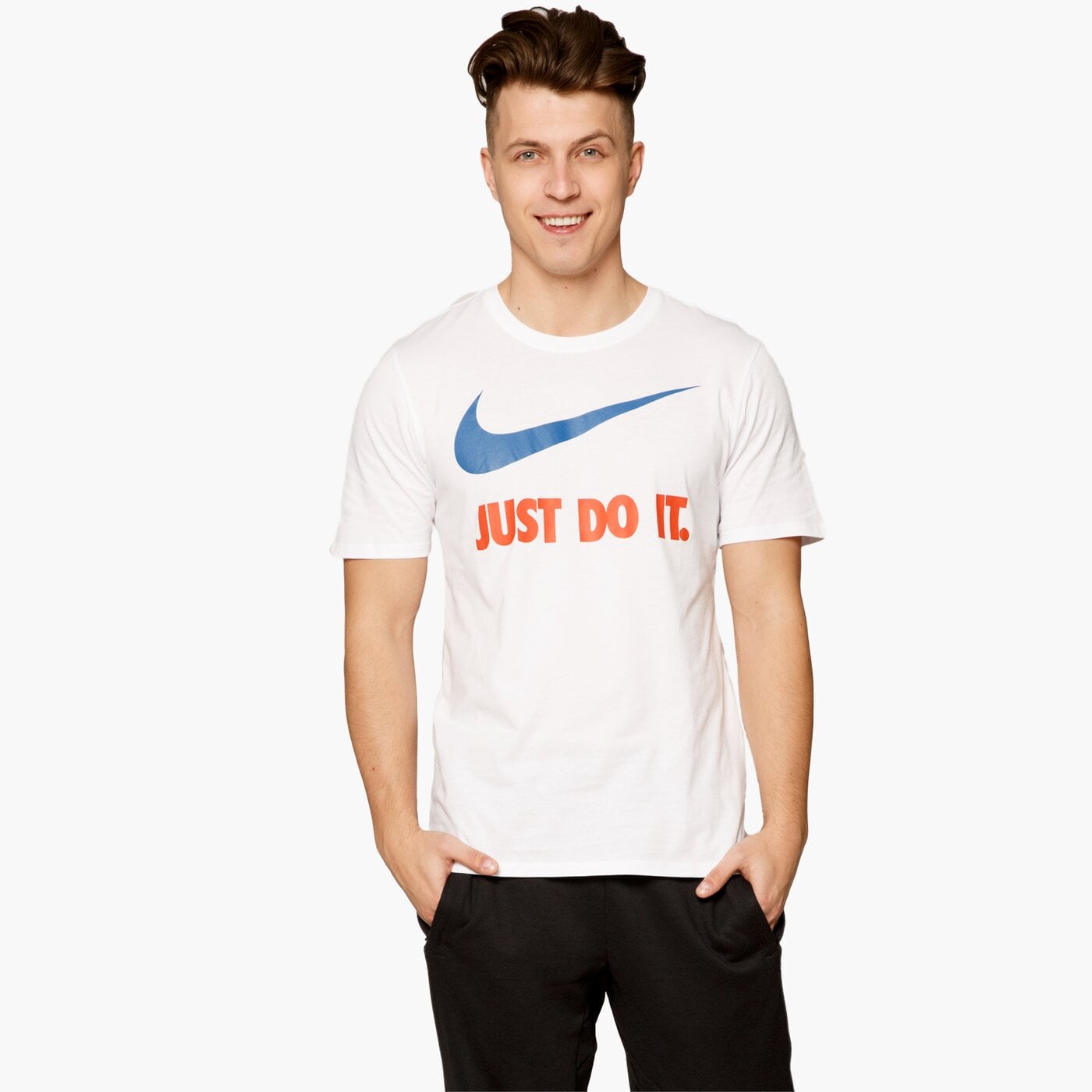 Koszulka męska NIKE T-SHIRT SS TEE-NEW JDI 707360-100 kolor biały