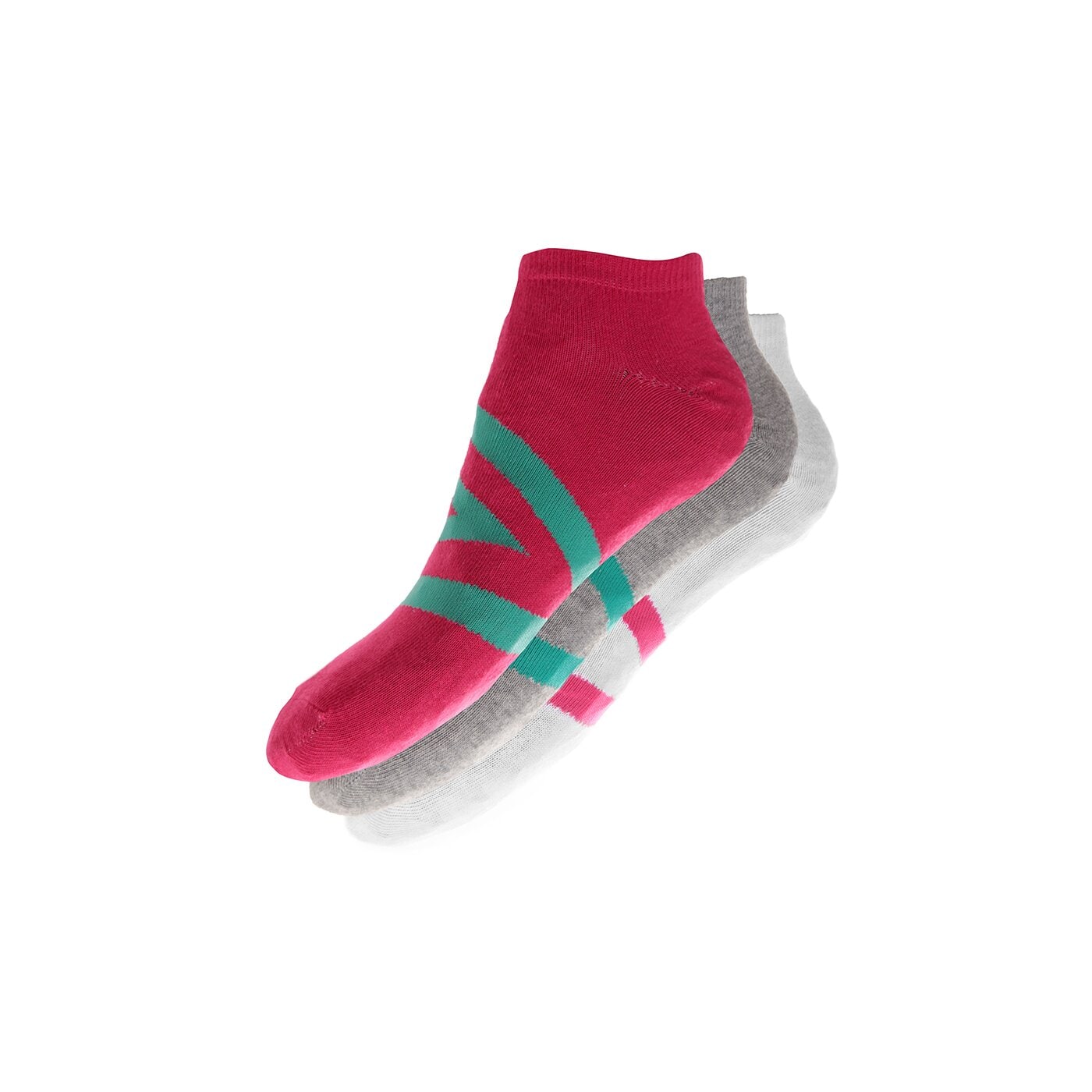 Skarpetki damskie UMBRO SKARPETY 3PPK SNEAKER MIX 6 ROSE GREY um27679efg kolor różowy