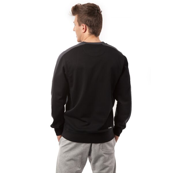 Bluza męska ADIDAS BLUZA LIN 3S CREW s18048 kolor czarny