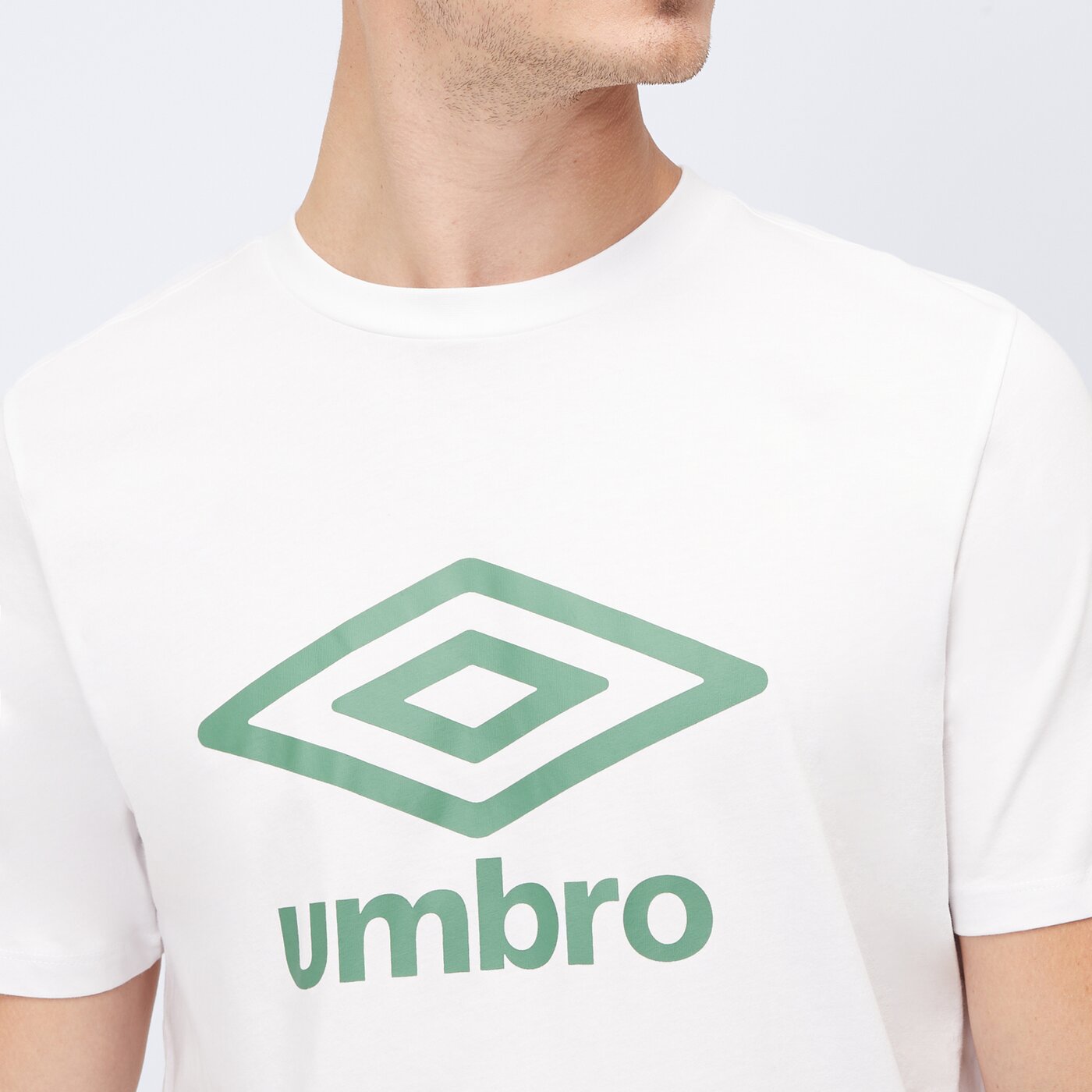 Koszulka męska UMBRO T-SHIRT LARGE LOGO TEE 66413u-mrs kolor biały