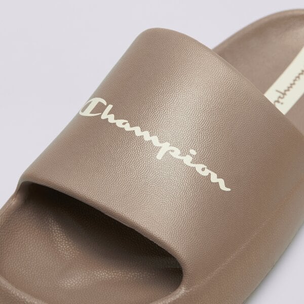Klapki damskie CHAMPION SOFT SLIPPER SLIDE s11807ms032 kolor brązowy