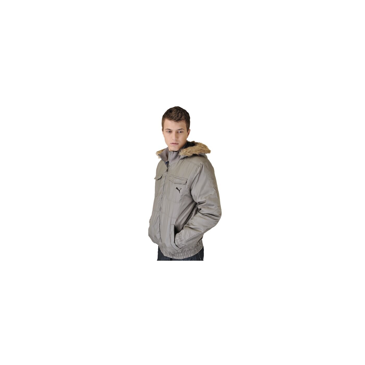 Kurtka zimowa męska PUMA KURTKA MENS ACTIVE BOMBER HD 55812602 kolor szary