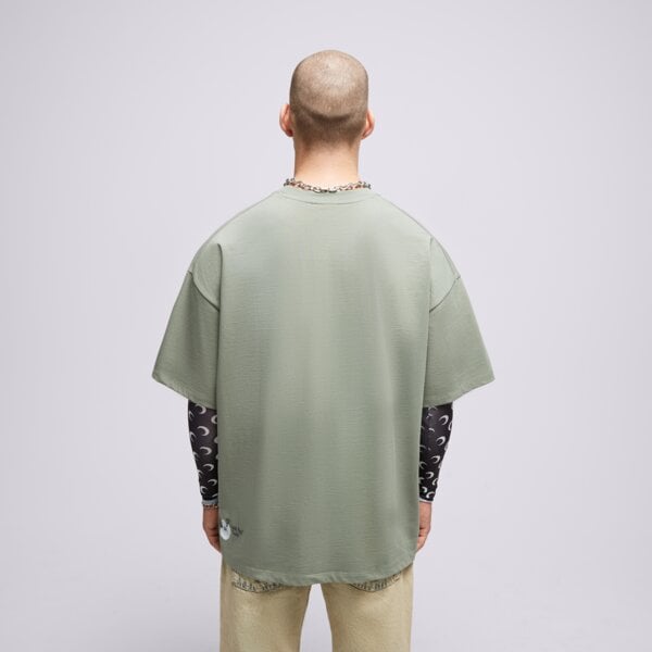 S.NOW JOB SIZEER T SHIRT “BLANK PAGE”-OLIVE si123tsu50003 kolor zielony