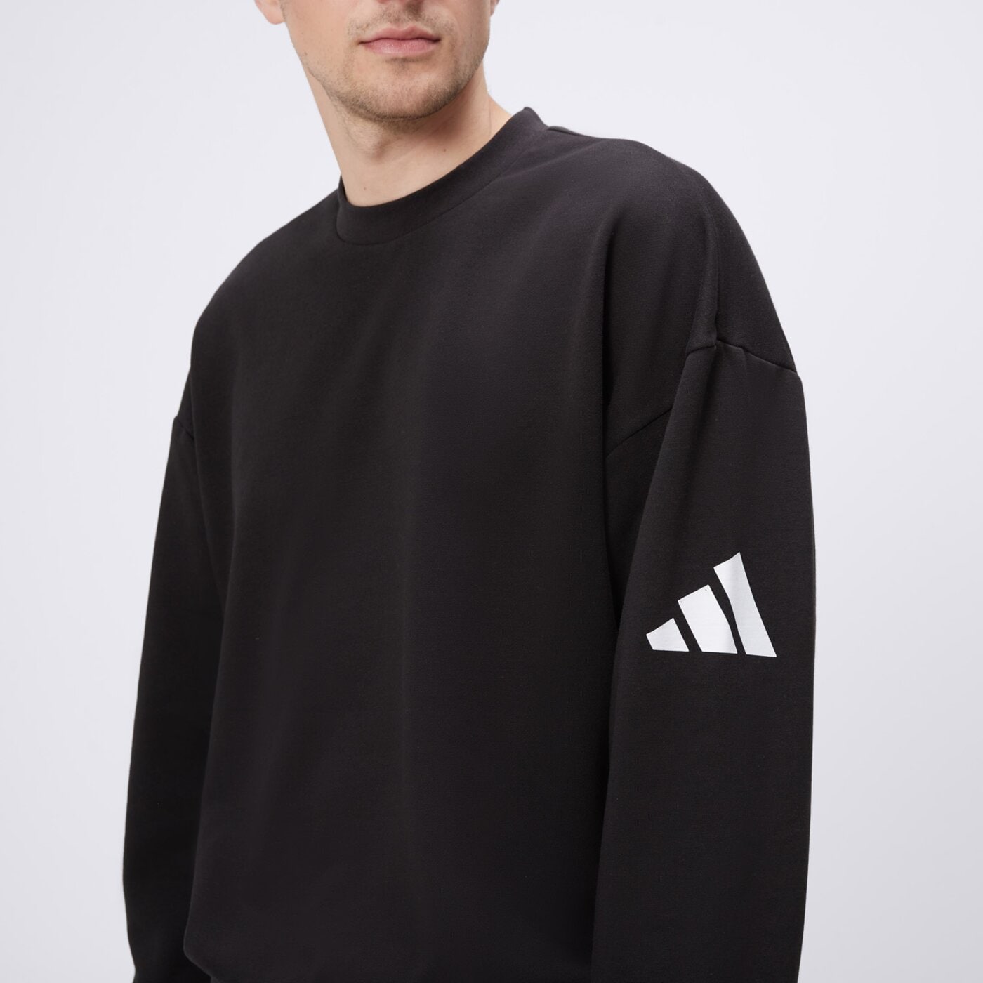 Bluza męska ADIDAS BLUZA M ESSENTIALS LOOSE FIT jf3542 kolor czarny