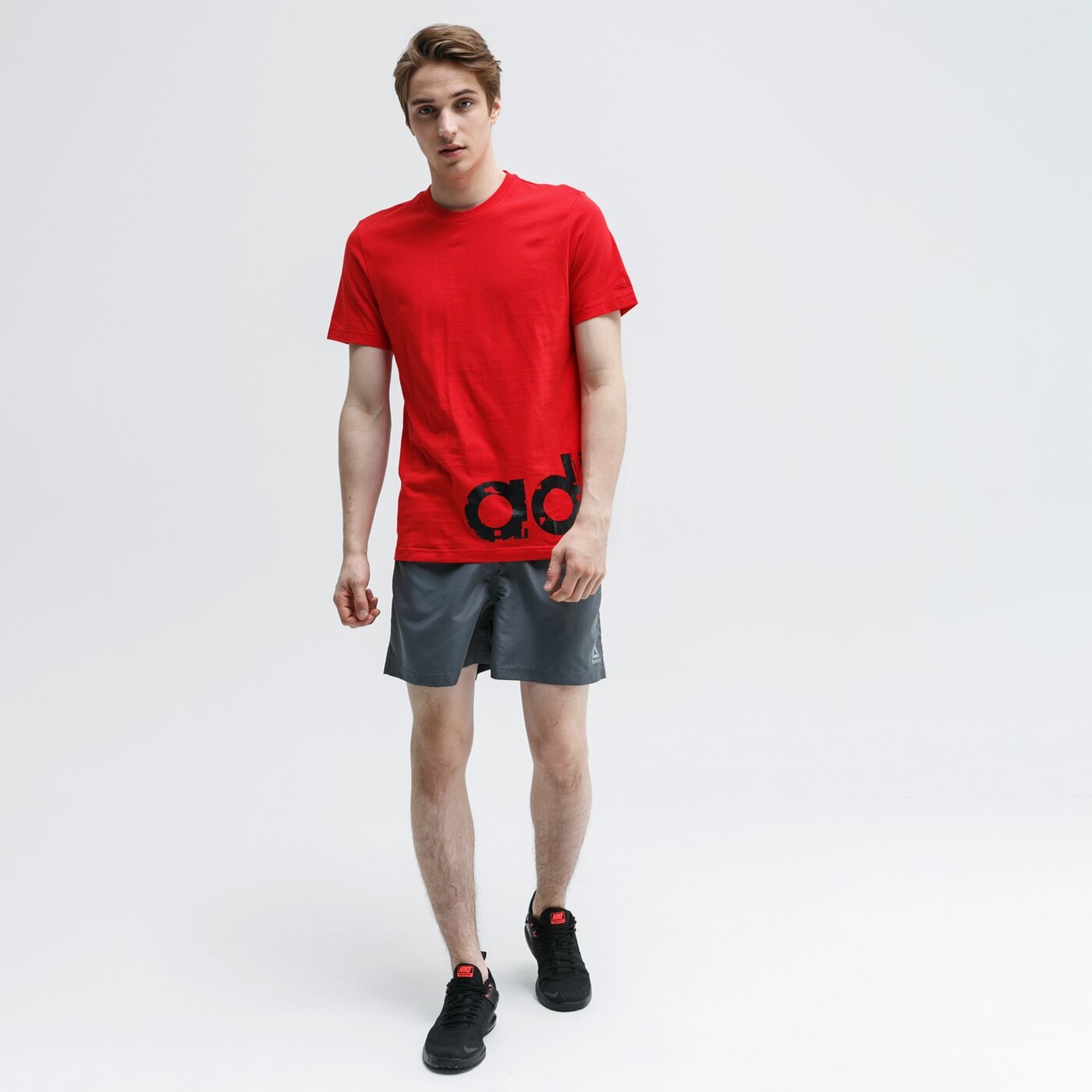 Koszulka męska ADIDAS T-SHIRT SS M GRFX LNR T 2 fi7459 kolor czerwony