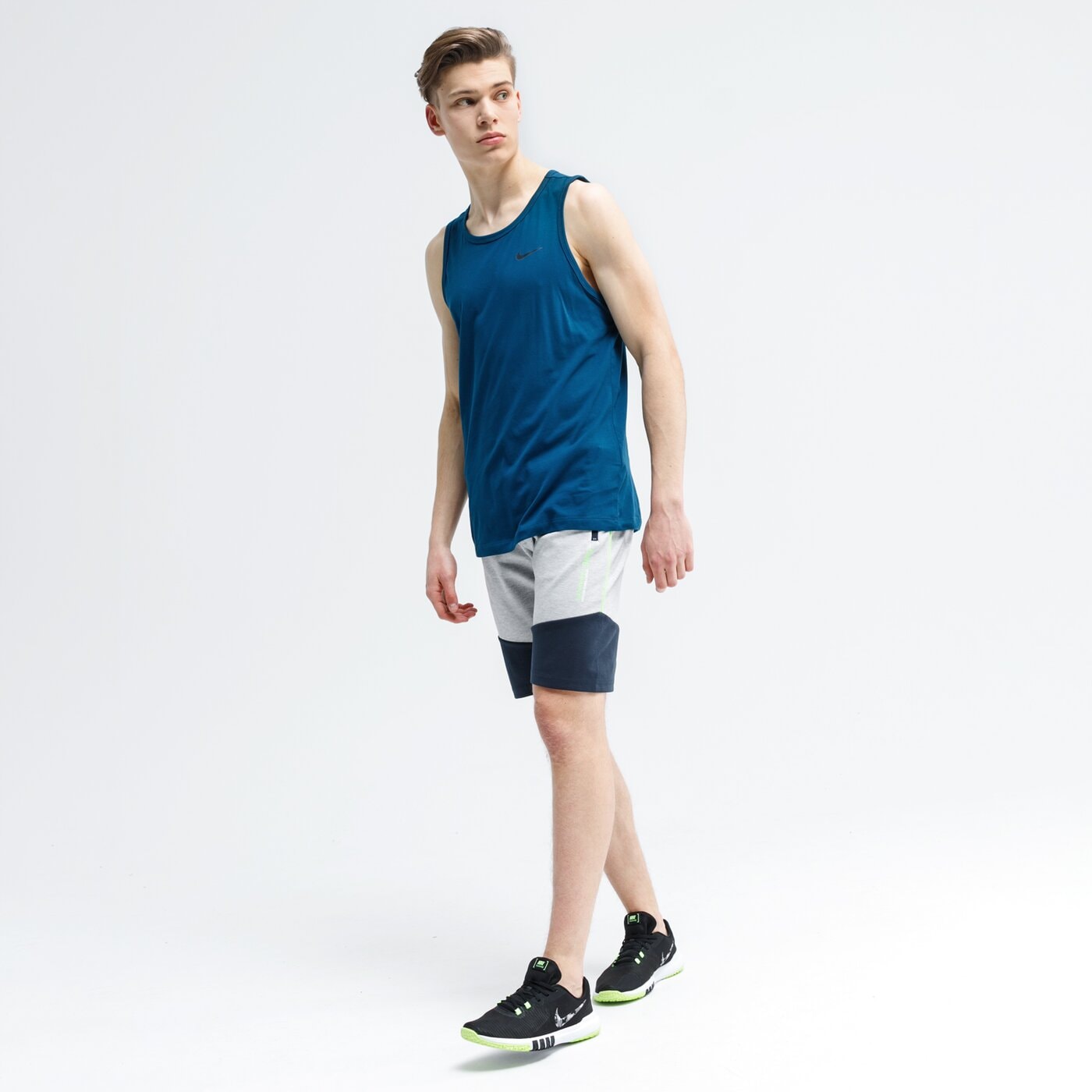 Tank top męski NIKE TANK M NK DRY DFC SOLID ar6069-432 kolor niebieski
