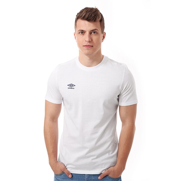 Koszulka męska UMBRO T-SHIRT SMALL LOGO CTN 62293u86d kolor biały