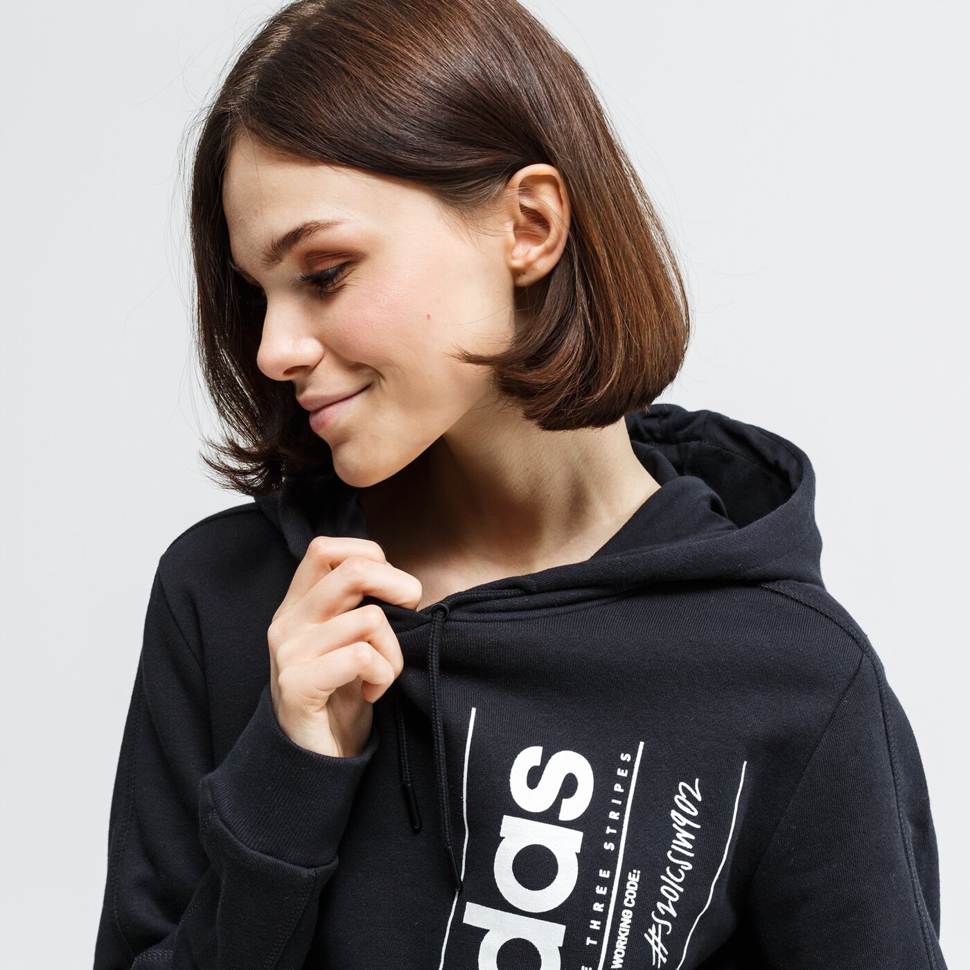 Bluza damska ADIDAS BLUZA Z KAPTUREM W BB HDY fm6202 kolor czarny