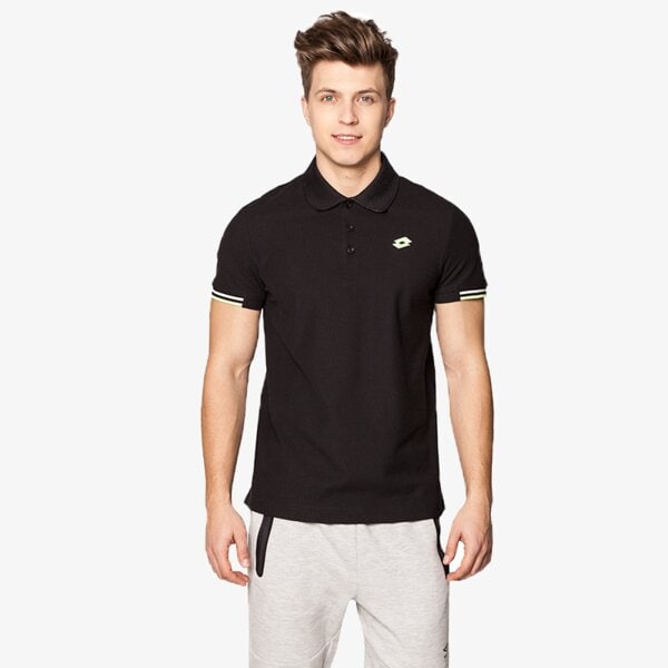 Koszulka polo męska LOTTO POLO BRODSY LOGO PLUS s0949 kolor czarny