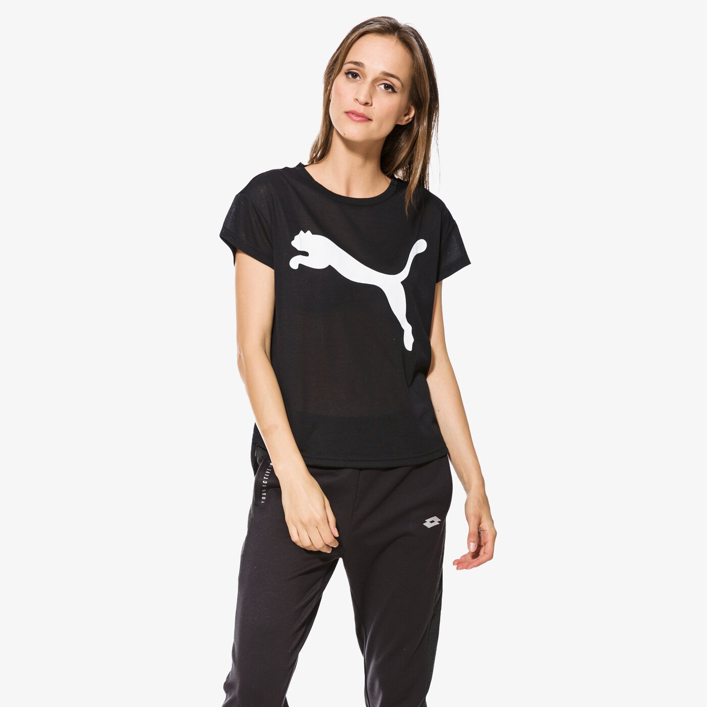 Koszulka damska PUMA T-SHIRT SS URBAN SPORTS TREND W 59398201 kolor czarny