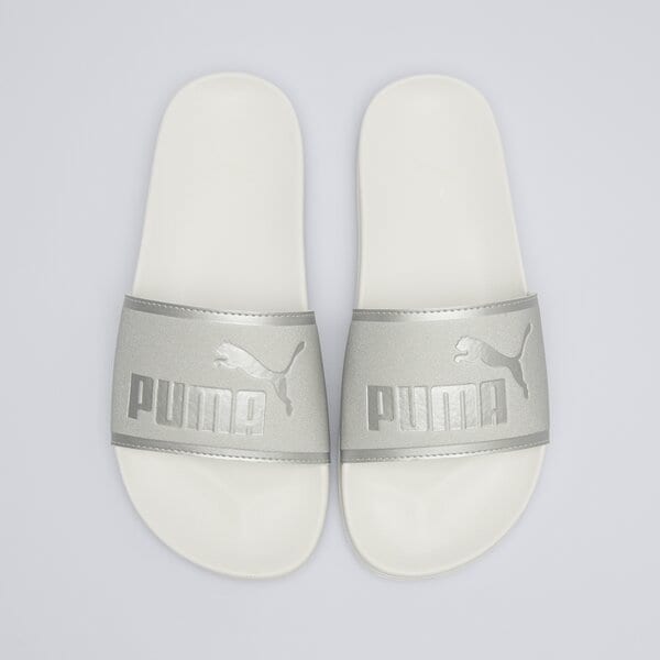 Klapki damskie PUMA LEADCAT 2.0 AQUA METALLICS 40170701 kolor srebrny
