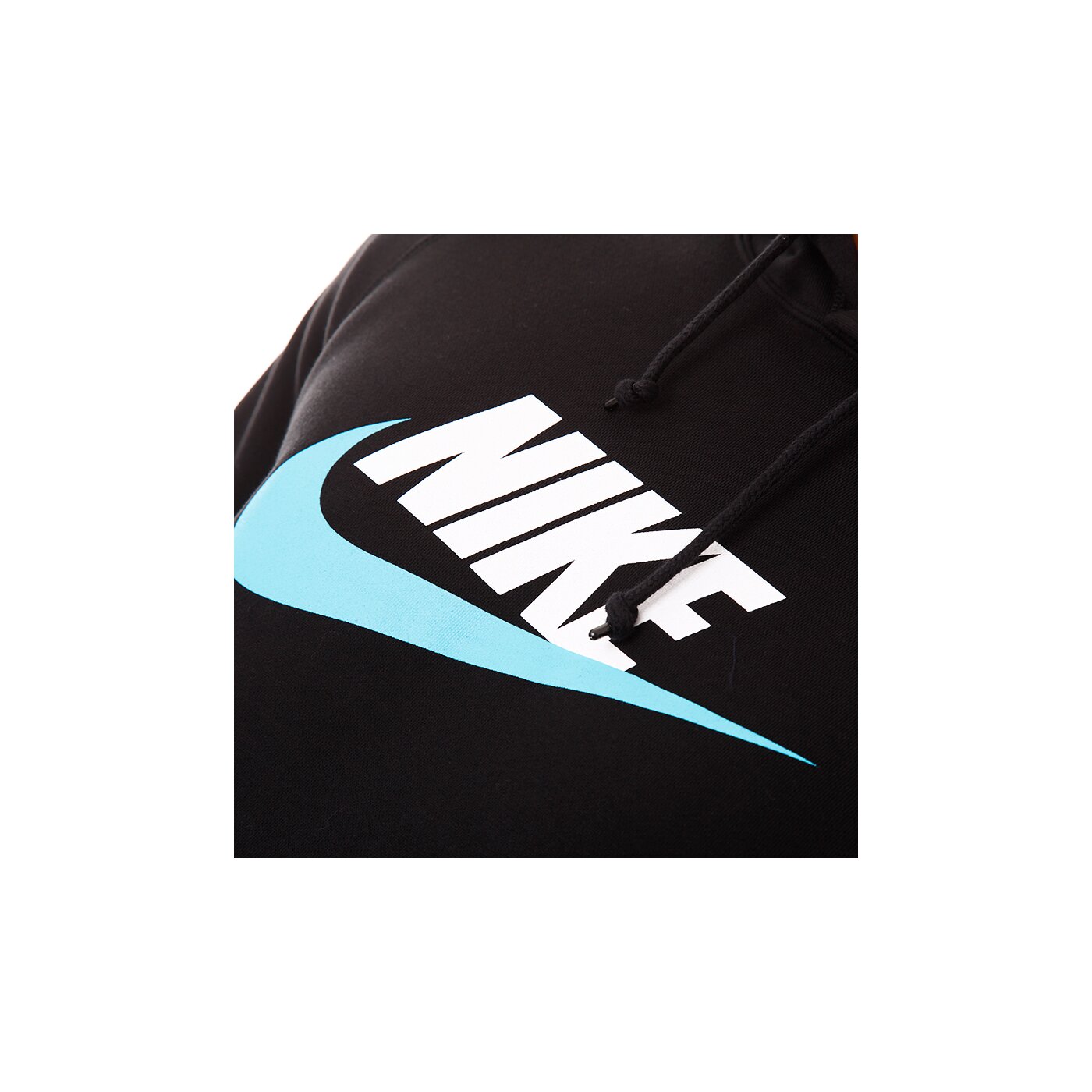 Bluza męska NIKE BLUZA NIKE AW77 HOODY LOGO POP 586184012 kolor czarny