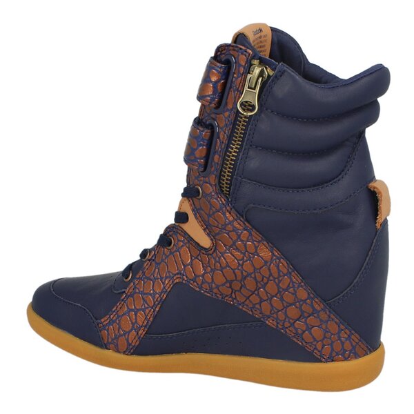 Buty sportowe damskie REEBOK MID CUT WEDGE AK v51927 kolor granatowy