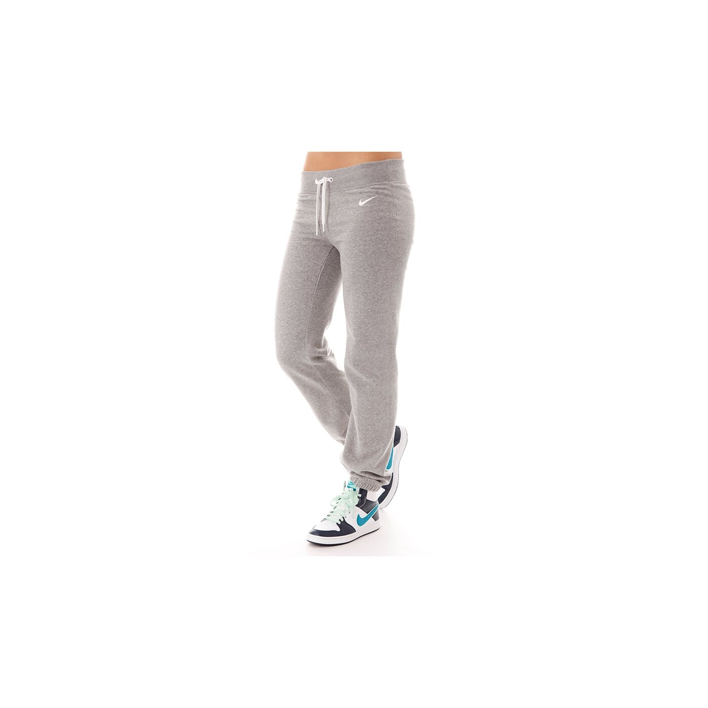 Spodnie dresowe damskie NIKE SPODNIE NIKE CLUB PANT SOLID 626505063 kolor szary