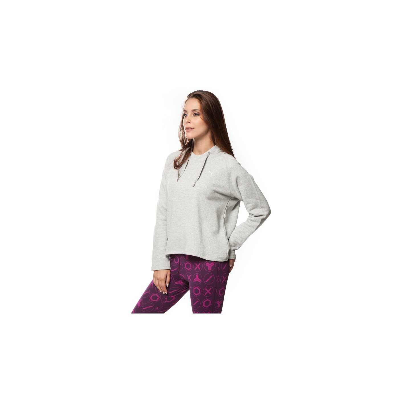 Bluza damska PUMA BLUZA ACTIVE FOREVER COVER UP 83431403 kolor szary