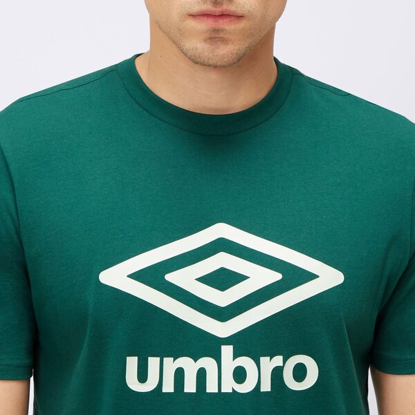 Koszulka męska UMBRO T-SHIRT LARGE LOGO 66413u-mle kolor zielony