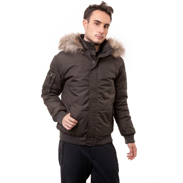 Kurtka zimowa męska CONFRONT KURTKA CAPE cf34kum05001 kolor brązowy