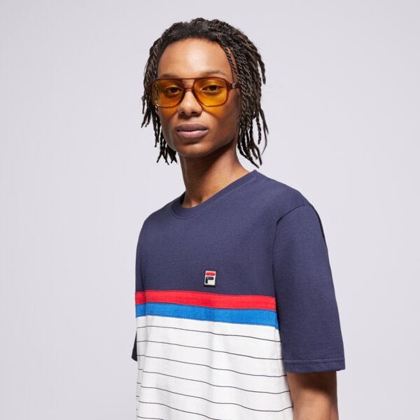 Koszulka męska FILA T-SHIRT CUT AND SEW WITH BB1 STRIPE ss25mh016410 kolor multicolor