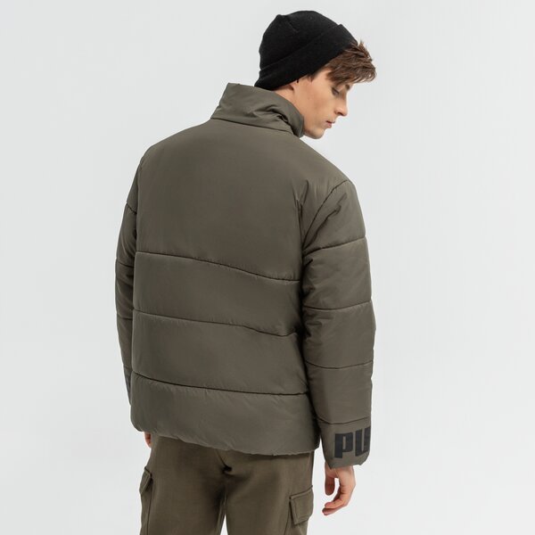 Kurtka zimowa męska PUMA KURTKA ESS + PADDED 587689 44 kolor khaki