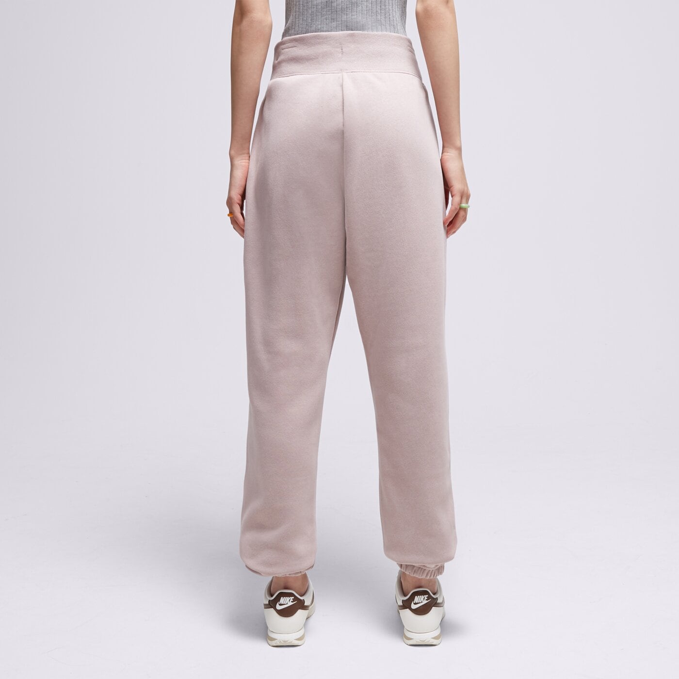 Spodnie dresowe damskie NIKE SPODNIE PHNX FLC OS PNT D'TPE PANTS dq5887-272 kolor beżowy