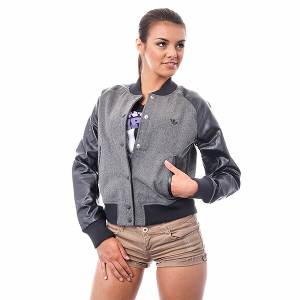 Kurtka przejściowa damska ADIDAS KURTKA GLAM VA W JK x51205 kolor szary
