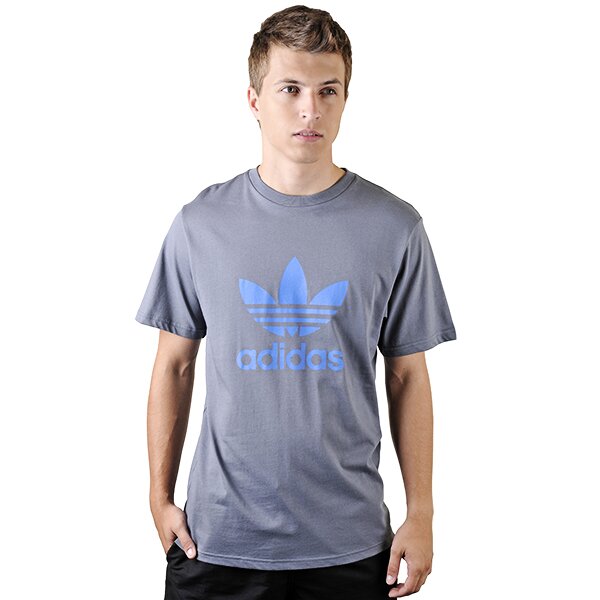 Koszulka męska ADIDAS T-SHIRT ADI TREFOIL TEE o55798 kolor szary