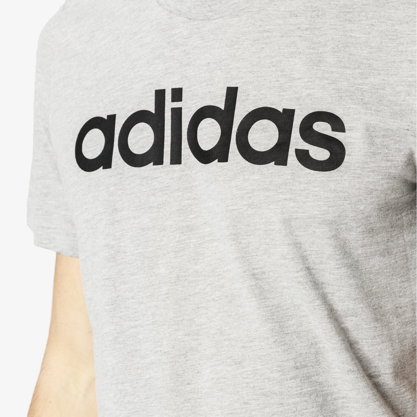 Koszulka męska ADIDAS T-SHIRT SS E LIN du0409 kolor szary