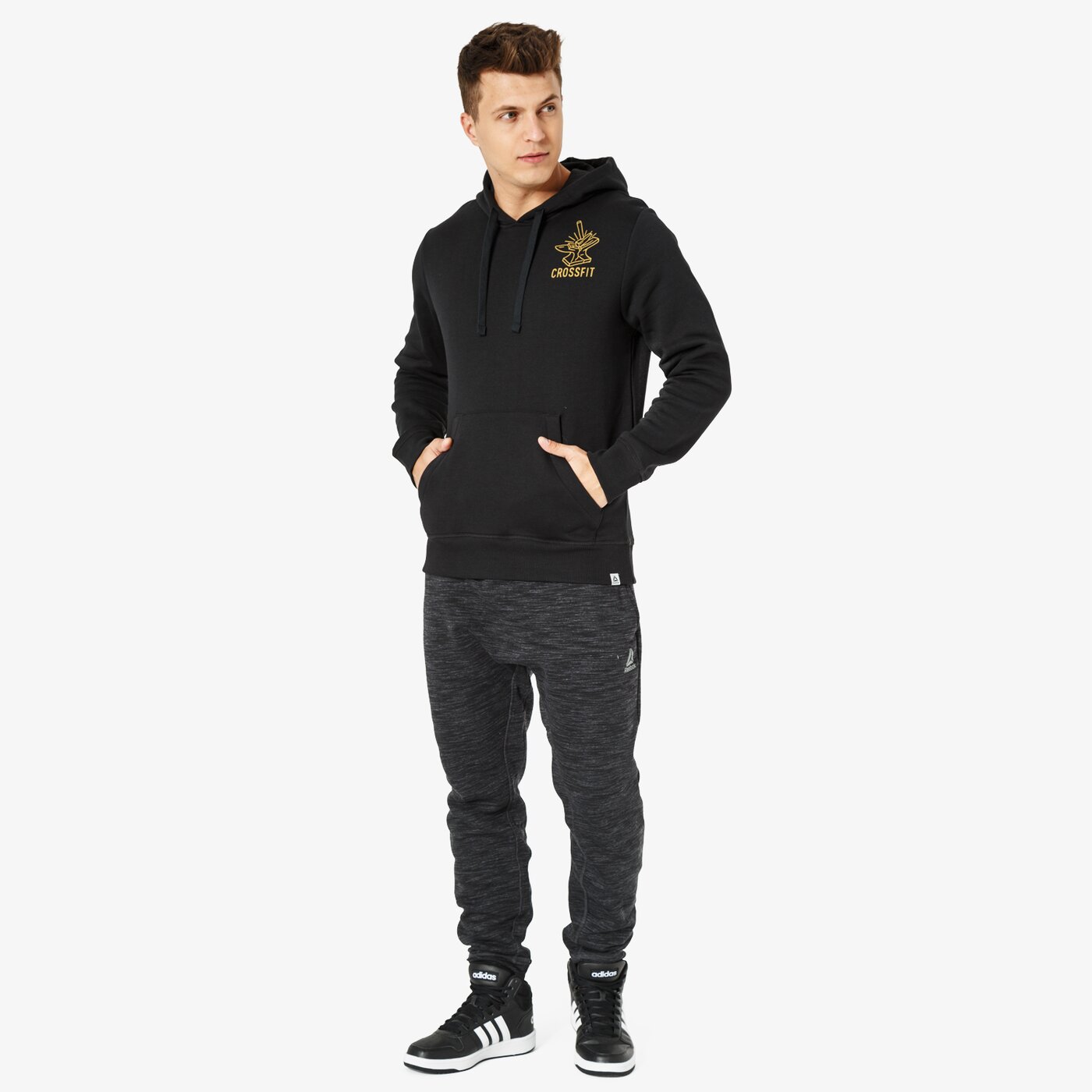 Bluza męska REEBOK BLUZA CF IWC ANVIL PULLOVER dh3697 kolor czarny