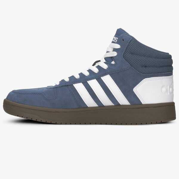 Buty sportowe męskie ADIDAS HOOPS 2.0 MID ee7368 kolor granatowy