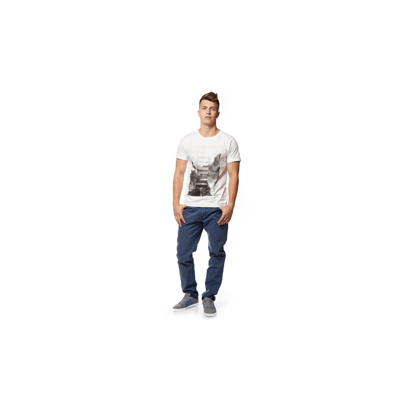Koszulka męska FEEWEAR T-SHIRT VIRETE fw35tsm06001 kolor biały