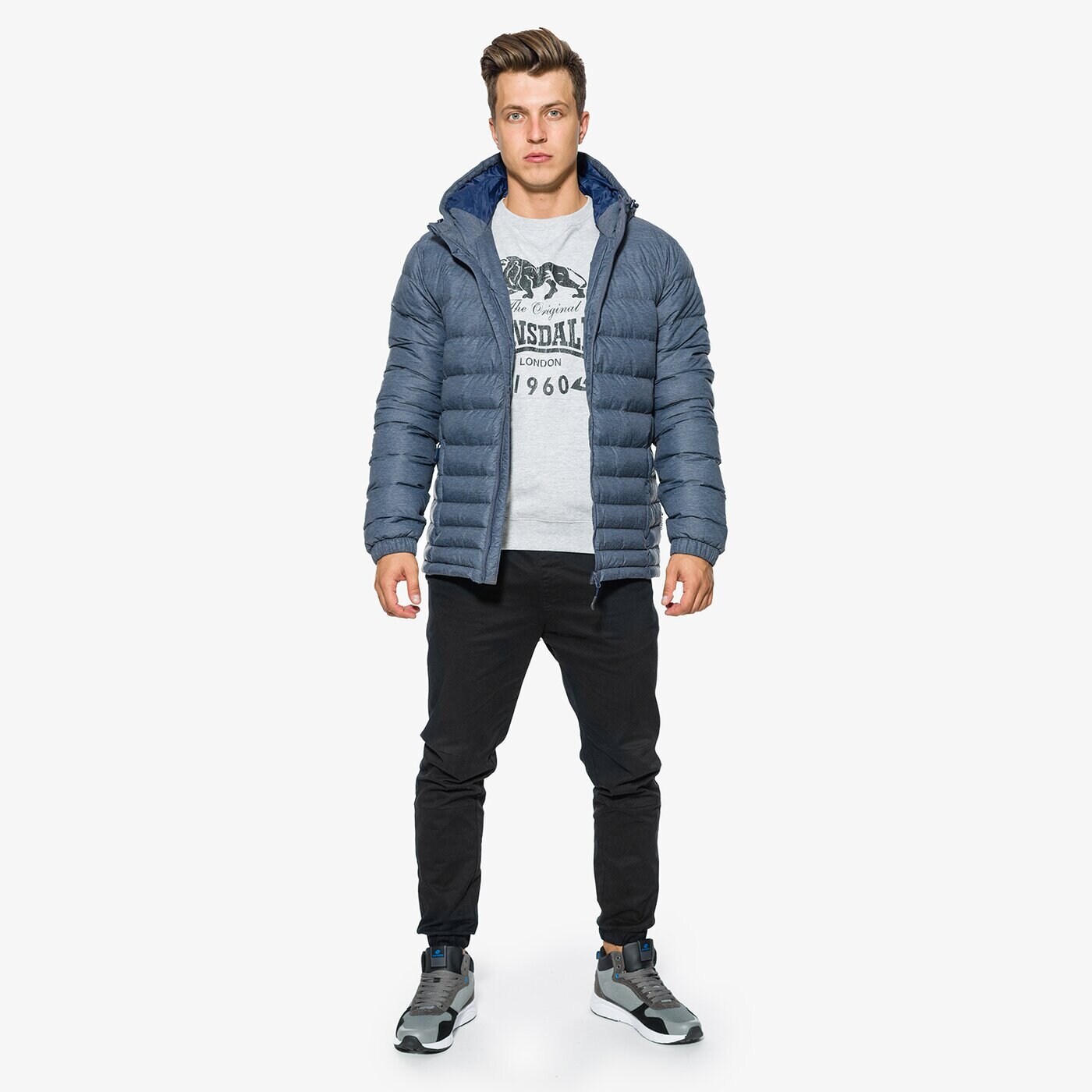 Kurtka zimowa męska LOTTO KURTKA REDO2 lo37kum33002 kolor granatowy