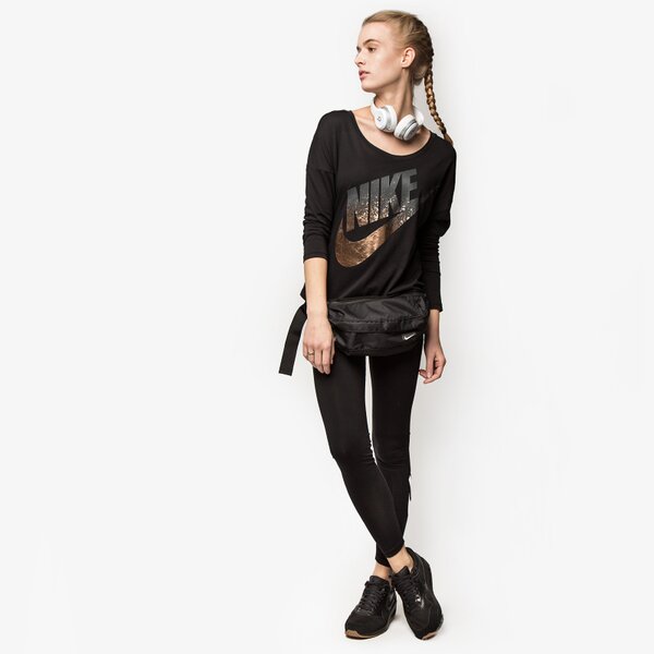 Spodnie dresowe damskie NIKE SPODNIE LEG-A-SEE LOGO 806927010 kolor czarny