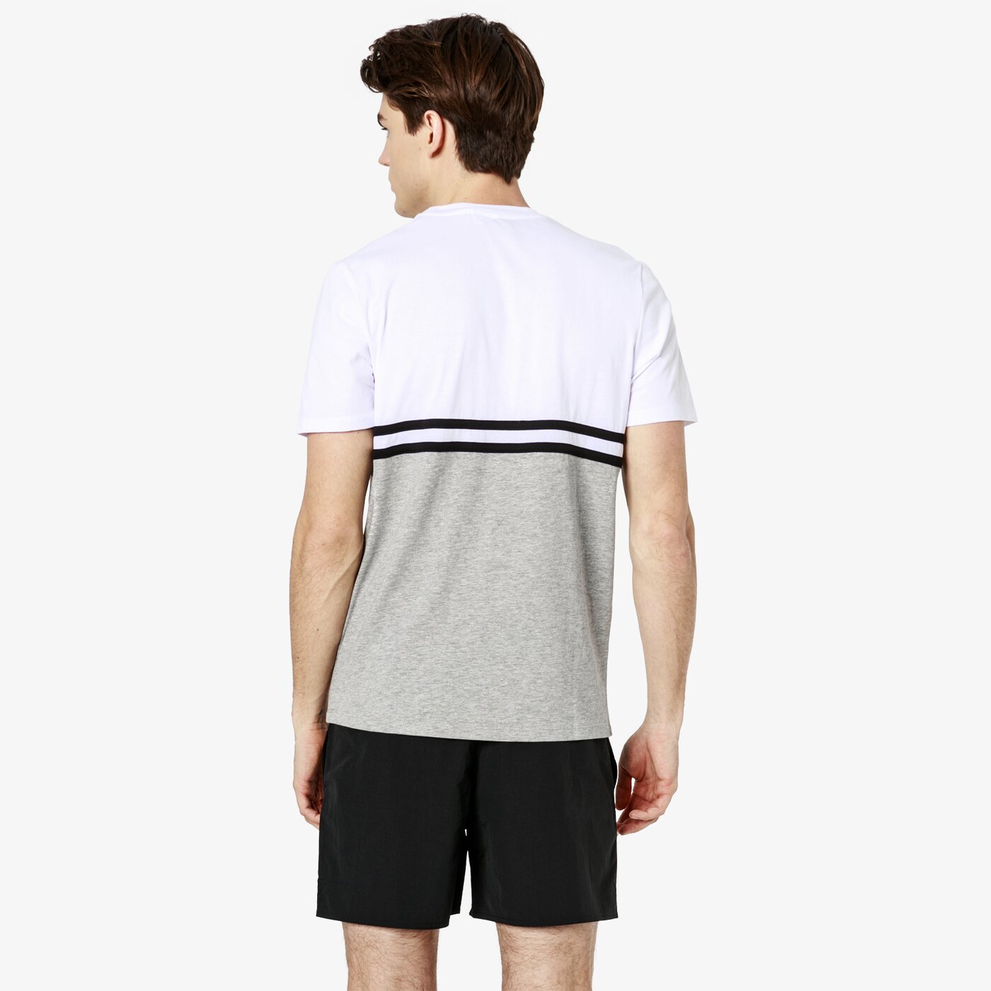 Koszulka męska UMBRO T-SHIRT SS BLOCK STRIPE 65404u-hf8 kolor biały