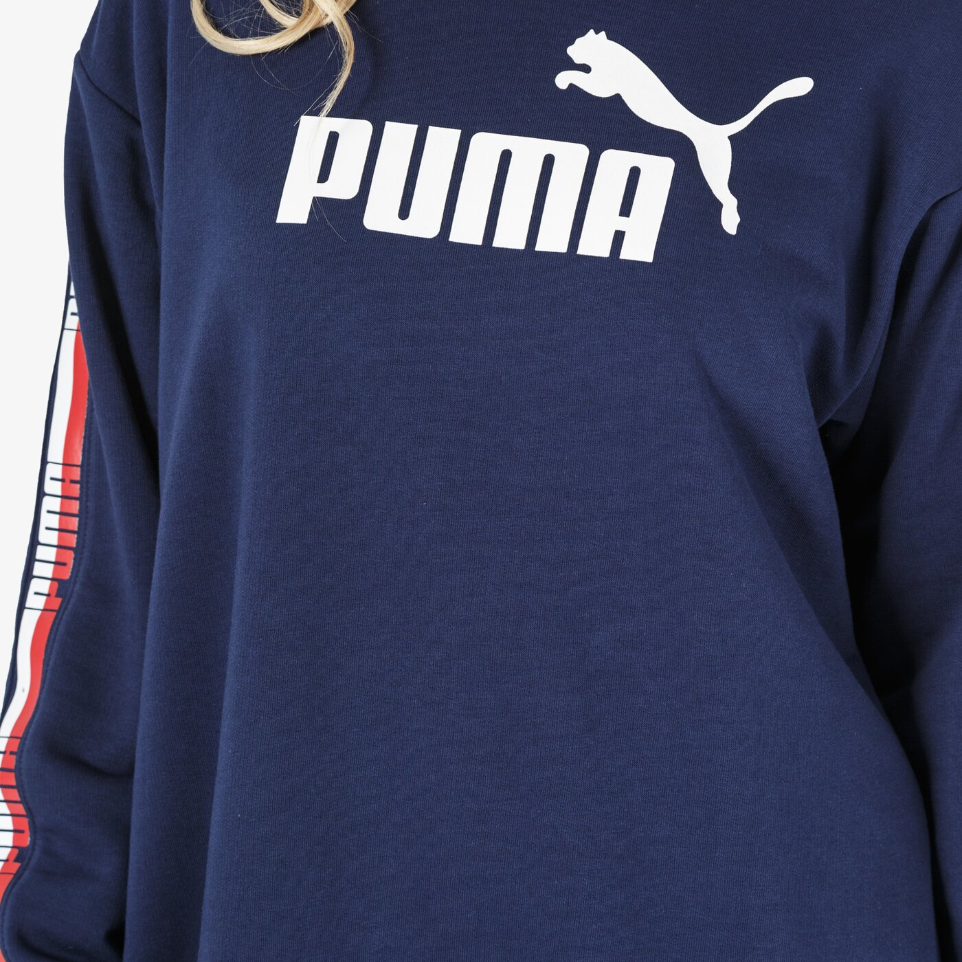 Sukienka damska PUMA SUKIENKA ELEVATED ESS TAPETR 85259306 kolor granatowy