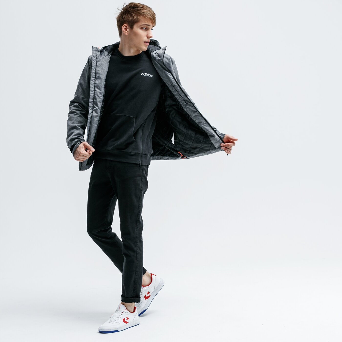 Bluza męska ADIDAS BLUZA M MO CREW ei9752 kolor czarny