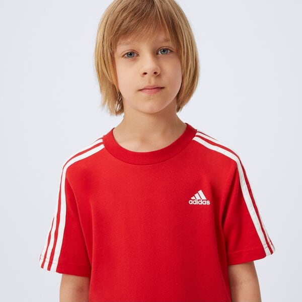 Koszulka dziecięca ADIDAS T-SHIRT SS U 3S TEE ik9096 kolor czerwony