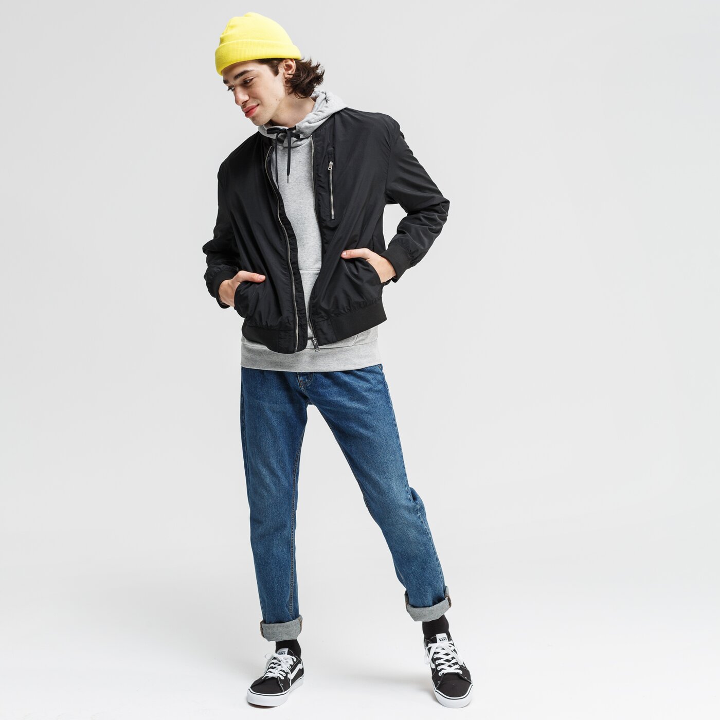 Bluza męska ADIDAS BLUZA Z KAPTUREM E 3S PO FT dq3091 kolor szary