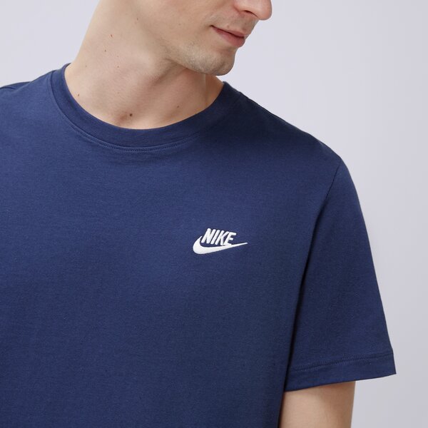 Koszulka męska NIKE T-SHIRT SPORTSWEAR CLUB ar4997-410 kolor granatowy