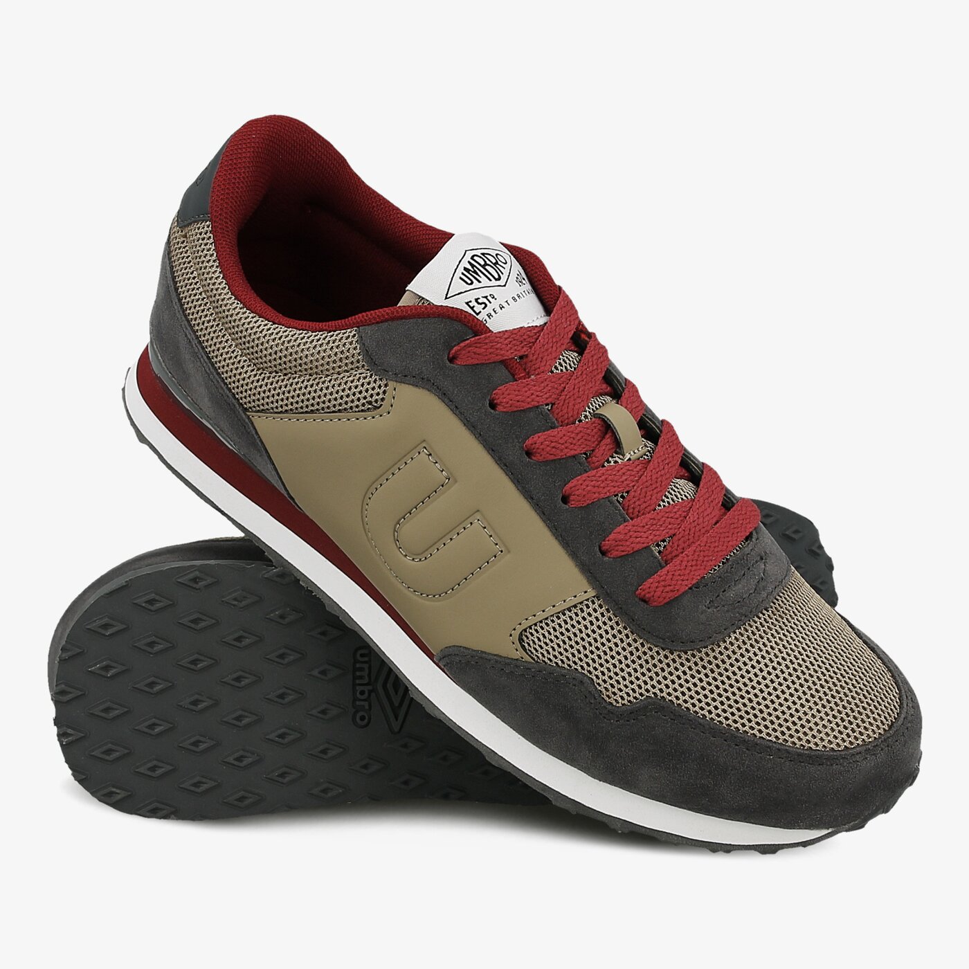 Buty sportowe męskie UMBRO TRAFFORD 40212ueud kolor beżowy